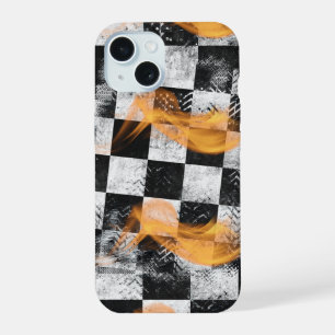 Coque iPhone 15 Étui de téléphone à motif Racing Flames