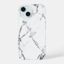Étui de téléphone à texture de marbre blanc classi