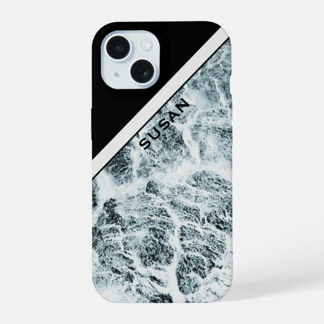 Coque iPhone 15 Étui de téléphone "Bois Blanc"  (Verso)