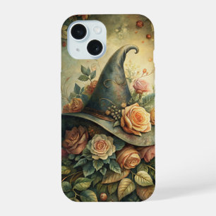 Coque iPhone 15 Étui de téléphone Chapeau de Sorcière Rose – Esthé