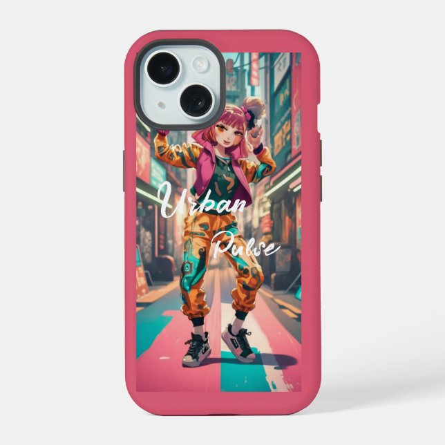 Coque iPhone 15 Étui de téléphone de danse Hip Hop (Verso)