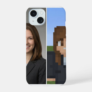 Coque iPhone 15 Étui de téléphone de personnage Minecraft BlockPix