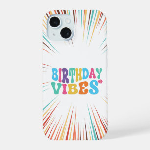 Coque iPhone 15 Étui de téléphone drôle et rétro mignon ambiance