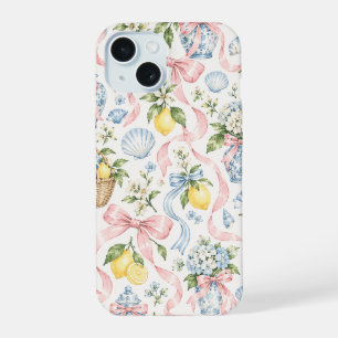 Coque iPhone 15 Étui de téléphone en citron d'été/coque/écaille