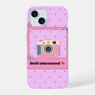 Coque iPhone 15 Étui de téléphone esthétique avec appareil photo r