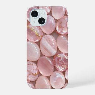 Coque iPhone 15 Étui de téléphone esthétique en cristaux de quartz