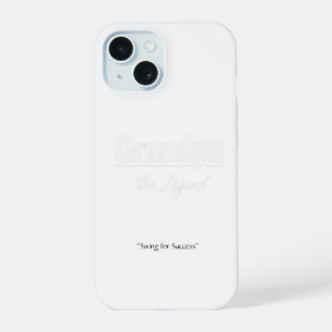 Coque iPhone 15 Étui de téléphone Grandpa the Legend – Idée de cad