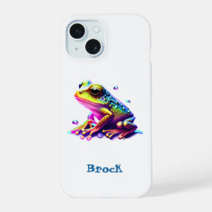 Coque iPhone 15 Étui de téléphone grenouille fabuleux personnalisé