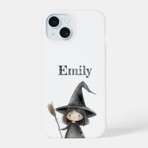 Coque iPhone 15 Étui de téléphone Halloween personnalisé Sorcière