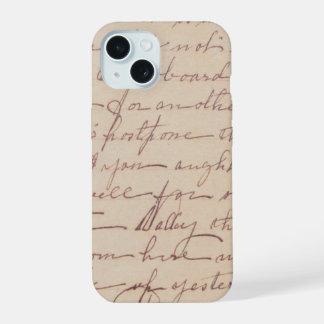 Coque iPhone 15 Étui de téléphone iphone avec lettre écrite à la m