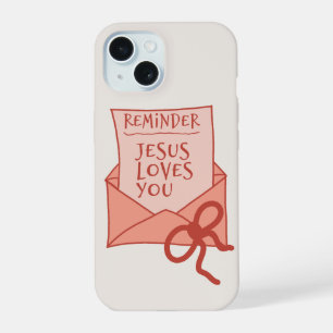 Coque iPhone 15 Étui de téléphone Jésus t'aime