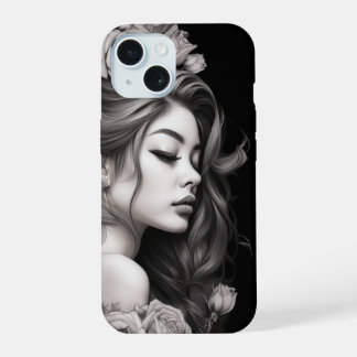 Coque iPhone 15 Étui de téléphone Juliette avec des roses
