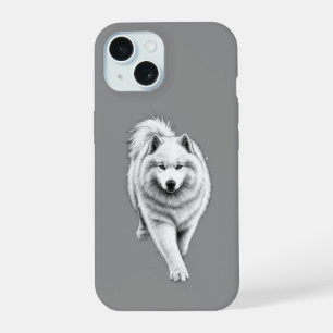 Coque iPhone 15 Étui de téléphone Loup Chien – Illustration de Hus