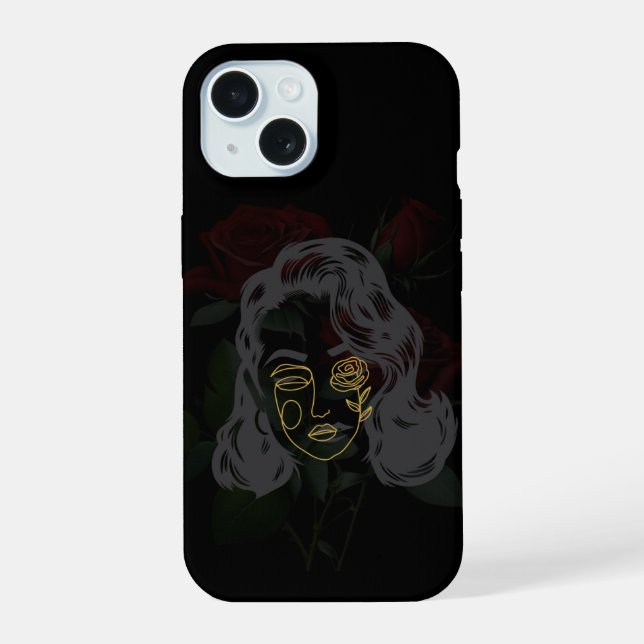 Coque iPhone 15 Étui de téléphone masque (Verso)