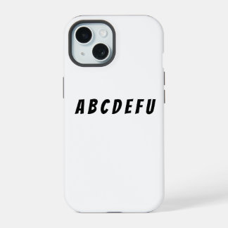 Coque iPhone 15 Étui de téléphone minimaliste classique drôle et a