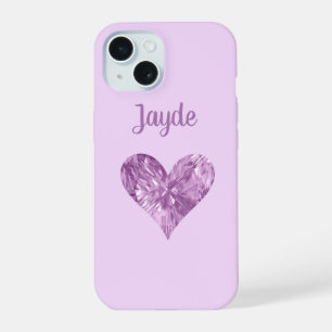 Coque iPhone 15 Étui de téléphone mobile personnalisé Cœur de cris