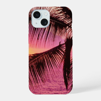 Coque iPhone 15 Étui de téléphone palmier