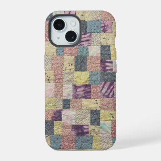 Coque iPhone 15 Étui de téléphone Patchwork Pastel