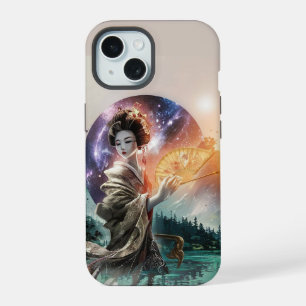 Coque iPhone 15 Étui de téléphone pour femme japonaise