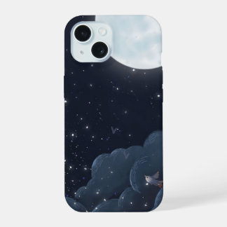 Coque iPhone 15 Étui de téléphone robuste pour ciel nocturne — Lun