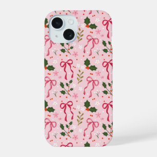 Coque iPhone 15 Étui de téléphone rose festif