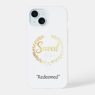 Coque iPhone 15 Étui de téléphone Save by Grace - Cadeau de foi pe
