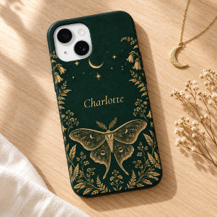 Coque iPhone 15 Étui de téléphone sorcière botanique personnalisé