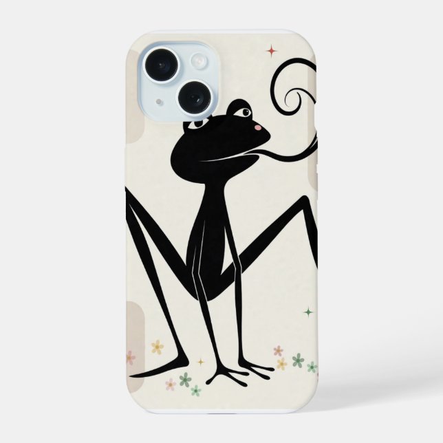Coque iPhone 15 Étui Frog Spring pour iPhone 15 (Verso)