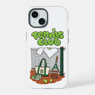 Coque iPhone 15 Étui GraphiPhone / iPad Tennis Club Classic