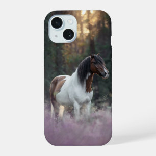 Coque iPhone 15 Étui iPhone 15 avec photo de cheval personnalisée