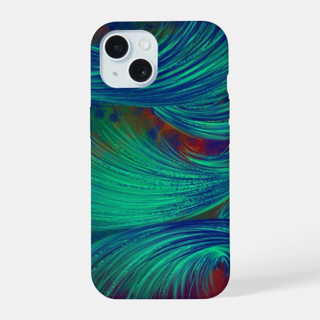 Coque iPhone 15 Étui iPhone 16 Plume de Phénix Superposée (Verso)