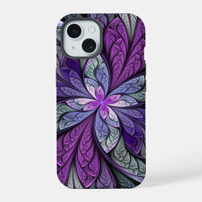 Coque iPhone 15 Étui iPhone 5 La Chanteuse Violett (Verso)