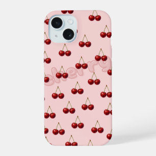Coque iPhone 15 Étui iPhone à motif cerise