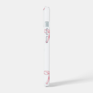 Coque iPhone 15 Étui iPhone avec nœud rose