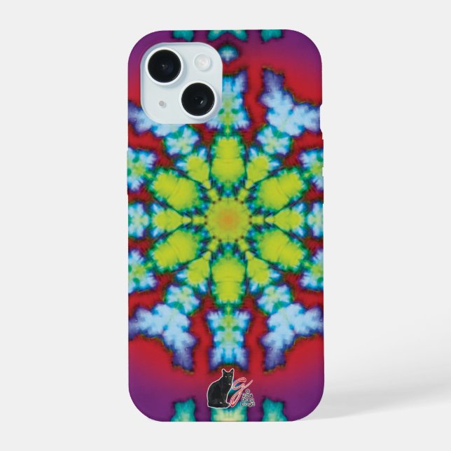Coque iPhone 15 Étui iPhone Bloom Kaleidoscope (Verso)