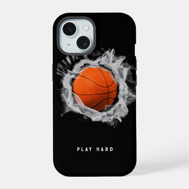 Coque iPhone 15 Étui iPhone Case-Mate basket-ball (Verso)