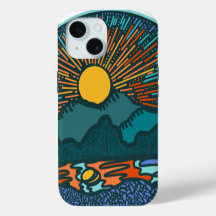 Étui iPhone Case-Mate Montagnes au coucher du sole
