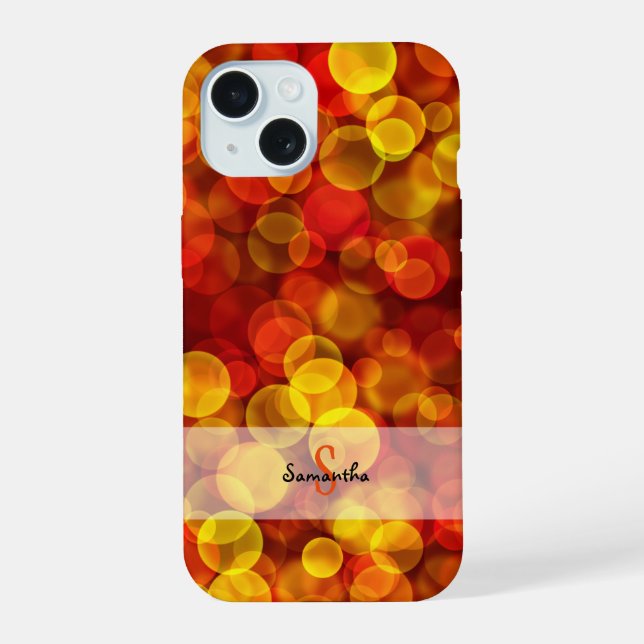 Coque iPhone 15 Étui iPhone Case-Mate Teintes d'Orange (Verso)