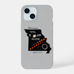Coque iPhone 15 Étui iPhone Eclipse Solaire Missouri