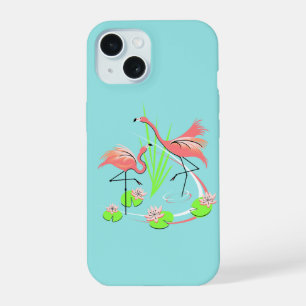 Coque iPhone 15 Étui iPhone Flamingo Fandango Duo