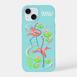 Coque iPhone 15 Étui iPhone Flamingo Fandango Slim Duo monogramme