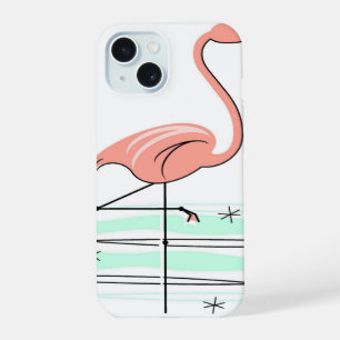 Coque iPhone 15 Étui iPhone Flamingo Ocean