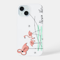 Étui iPhone "Flamingo Ocean Trio 'Nom'"