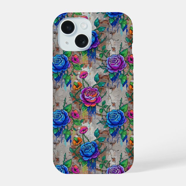 Coque iPhone 15 Étui iPhone Fleur (Verso)