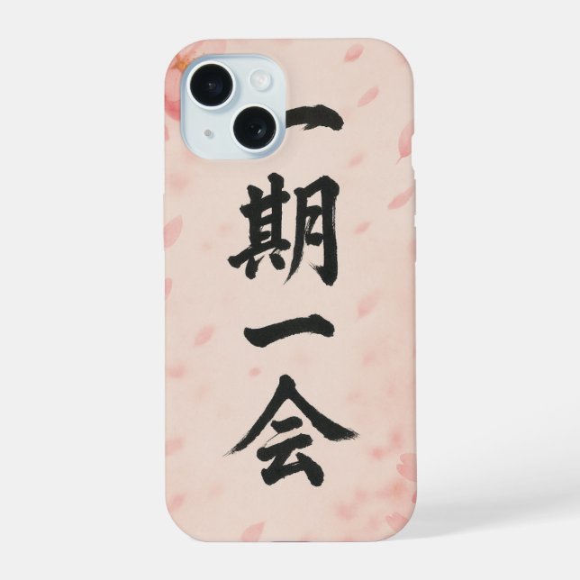 Coque iPhone 15 Étui iPhone Ichigo Ichie Sakura Zen  (Verso)
