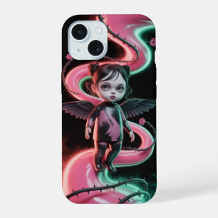 Coque iPhone 15 Étui iPhone / iPad Halloween Fille d'aile gothique