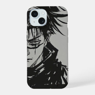 Coque iPhone 15 Étui iPhone Luxe Anime ✨ | Style Artistique Premiu