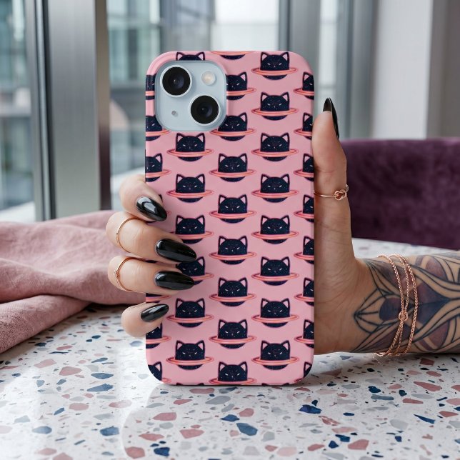 Coque iPhone 15 Étui iPhone Planet Cat (Créateur téléchargé)