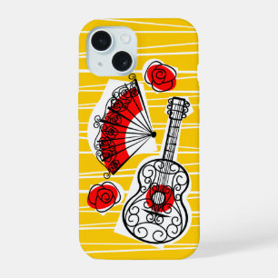 Coque iPhone 15 Étui iPhone rayure Souvenirs espagnols