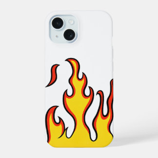 Coque iPhone 15 Étui iPhone Retro Flame | Étui de téléphone Hot Fi